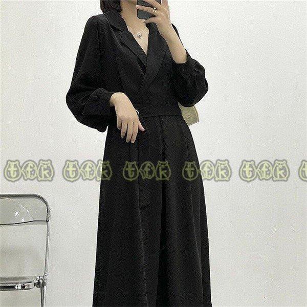 ワンピース 長袖 ロングワンピース シャツワンピース Vネック レディース 秋 スーツワンピ ロング丈 無地 ベルト付き Aライン 通勤 卒業式