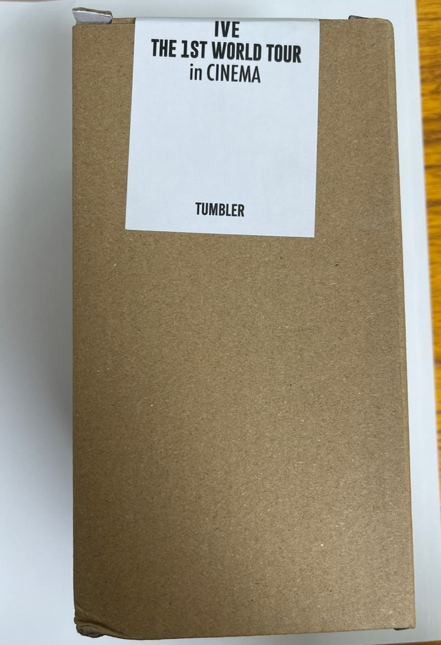 IVE THE 1st WORLD TOUR in CINEMA Pop-Up Store MD TUMBLER + random photo card