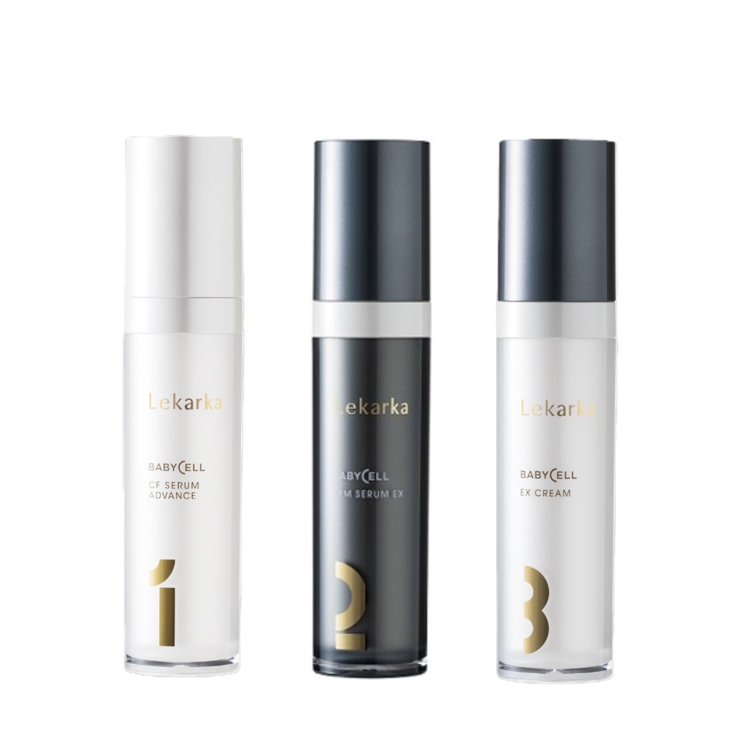 レカルカ　エイジング３点セット「CFセラムアドバンス 30mL+シムセラム EX 30mL+EXクリーム30ｇ」【正規代理店】