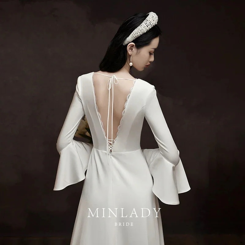 结婚式 サテン 結婚式 ロングワンピース レー1 ストラップレスブラ ワンピース ドレス バックレス レディース 人気商品 ワンピース イレギュラー パーティードレス 切り替え ドレス サテンワンピー