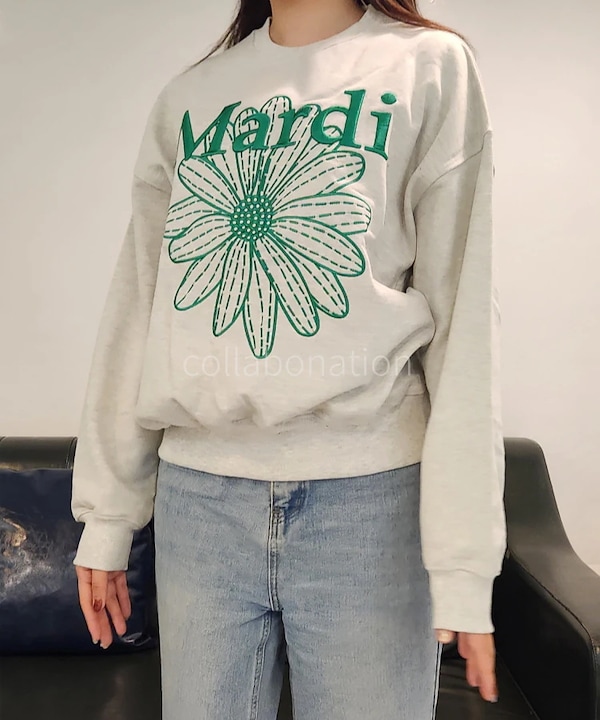 Qoo10 Mardi Mercredi 新作カラー登場しました！ ロゴ 長袖 刺