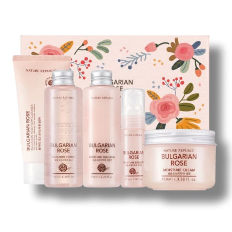 [プレゼントおすすめ] ブルガリアン ローズ モイスチャー スキンケア 5種 スペシャル セット