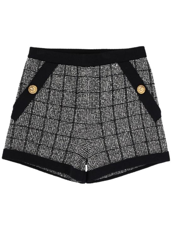 BALMAIN Women Shorts & Burmudas GF1PA077KJ48 EER Grey
