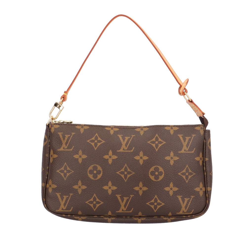 ルイヴィトン ポシェットアクセソワール モノグラム ハンドバッグ モノグラムキャンバス M51980 ブラウン LOUIS VUITTON 中古