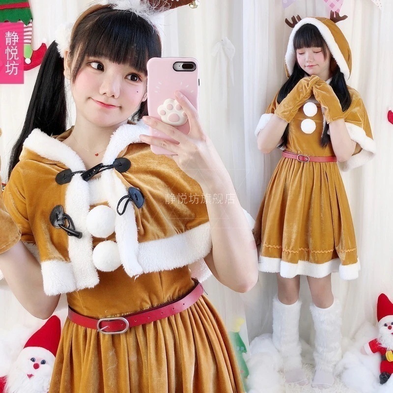 クリスマス 服 成人 女性 クリスマス 服 祝日 パーティー サンタクロース マント ワンピース
