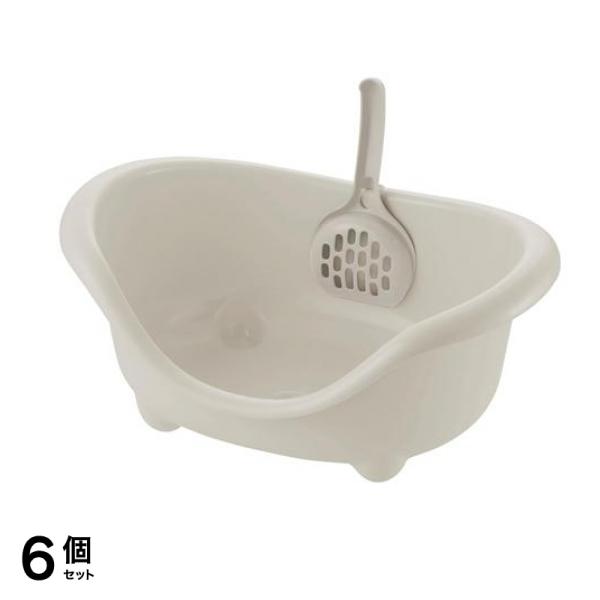 リッチェル エコル ネコトイレ 子猫用 グレー 1個入 6個セット