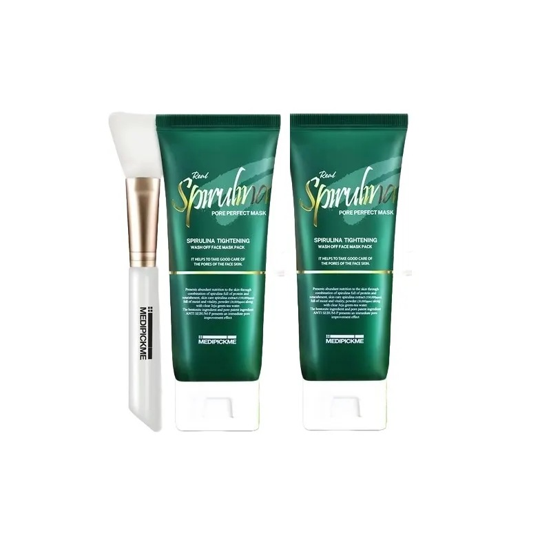 スピルリナ モデリングパック グリーン 2個 ,ラバーパック,ひんやり,しっとり,自宅ケア,使い切り