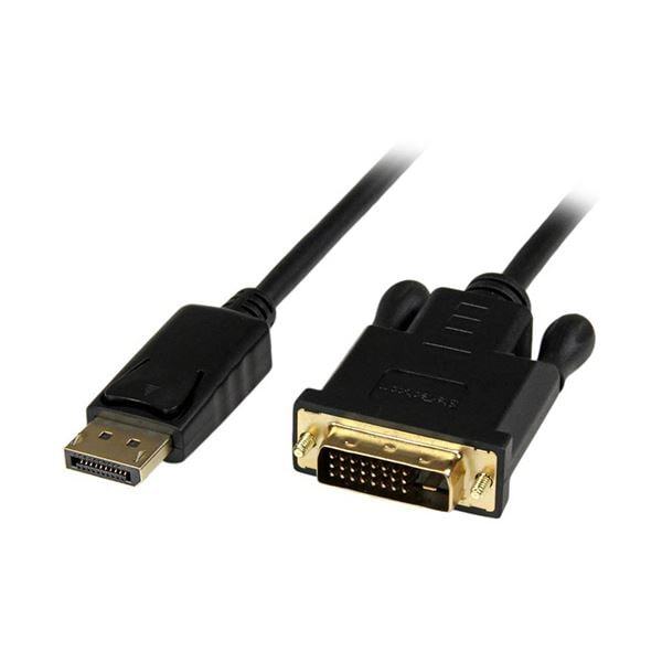 StarTech.com DisplayPort-DVIアクティブ変換ケーブルアダプタ 1.8m オス／オス 1920x1200対応ブラック DP2DVIMM6BS 1本