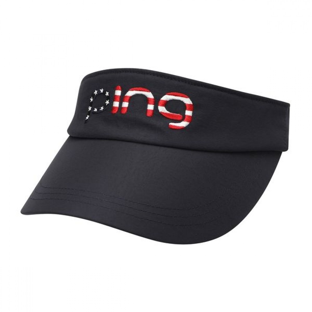 [ping] 女性用星条旗ロゴサンバイザー