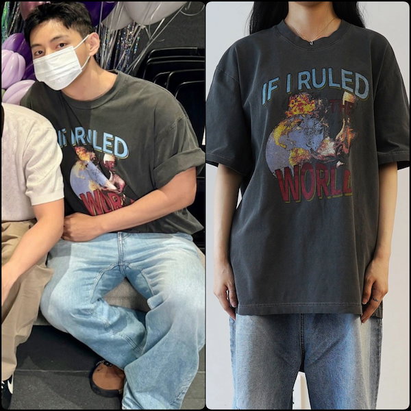 定率割引 往復 BTS テテ 新品（おしゃれ番長の マクドナルドコラボTシャツ V アイドル