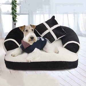 ペットベッド クッション 枕付き ふわふわ 柔らかい ぐっすり 選べる ３色 犬猫兼用