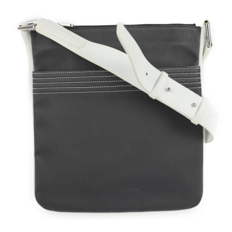 【格安SALEスタート】 ショルダーバッグ アナグラム リピート ロエベ LOEWE PVC 斜め ホワイト ブラック レザー ショルダーバッグ 【格安SALEスタート】 ショルダーバッグ アナグラム リピート ロエベ LOEWE PVC 斜め ホワイト ブラック レザー ショルダーバッグ