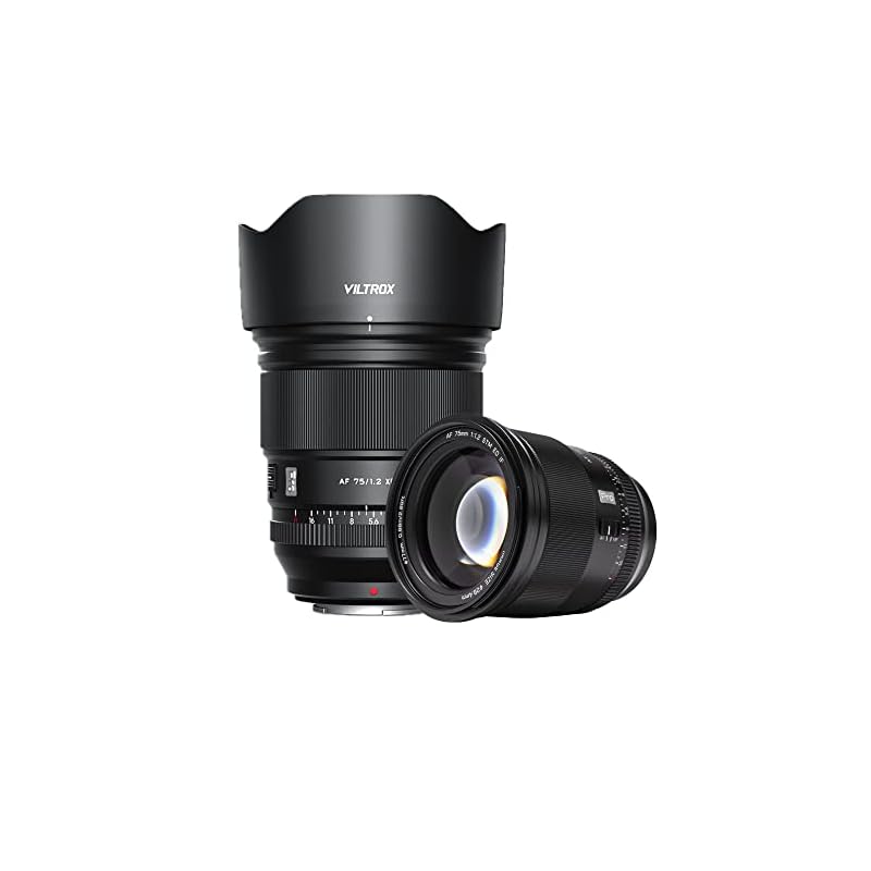 VILTROX AF 75mm F1.2 XF カメラレンズ 大口径 APS-C 富士フイルム Fujifilm Xマウント X-H1/X-M1/X-T3/X-A20/X-T30/X-T20/X-T2