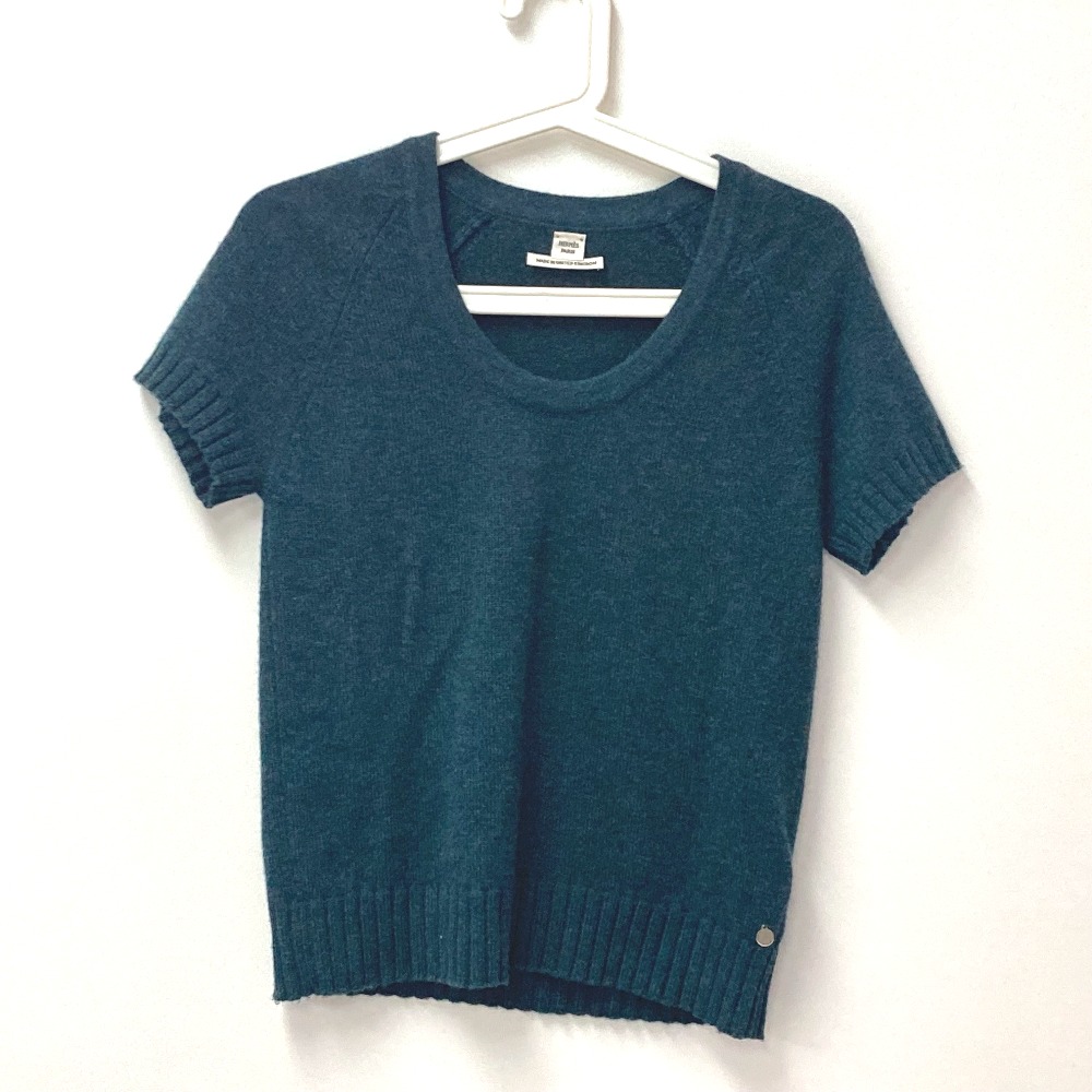 ニット サマーニット 半袖 半袖 アパレル トップス カシミヤ グリーン 24,992円