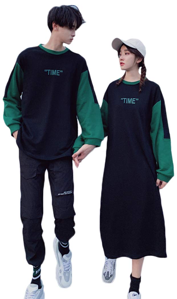 ペアルック 夏 男女2点セット パーカー プルパーカー ご夫婦 カップル お揃い 半袖 ペア レース ワンピース レディース メンズ Tシャツ ストリート ユニセック スポーツウェア