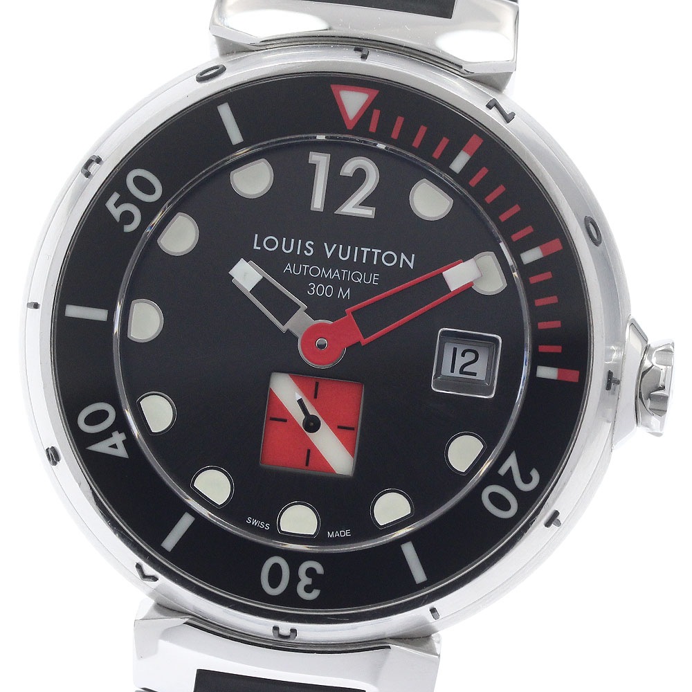 ルイ・ヴィトン LOUIS VUITTON Q103A タンブール ダイビング スモールセコンド 自動巻き メンズ _962145【中古】