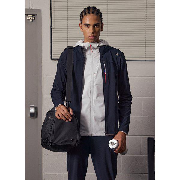 [] スリムフィット トリコットボンディング トラックトップ BLK / QQ323EFT91 / 男女共用トレーニング