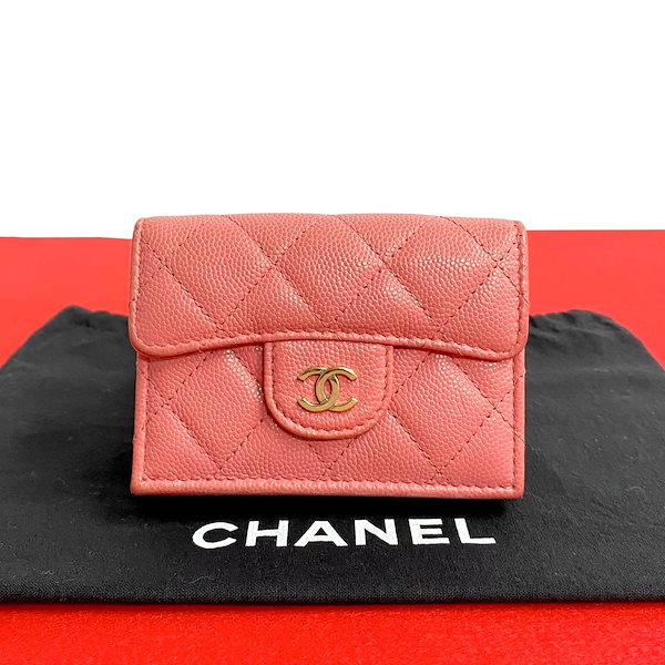 Qoo10] CHANEL マトラッセ ココマーク三つ折り財布 マッ