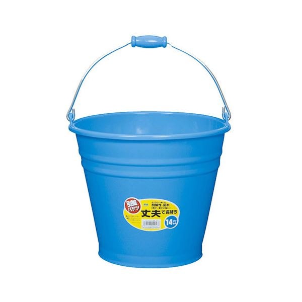 [5セット] ヒマラヤ化学 カラーバケツ 14型 BL ブルー MMT02567X5