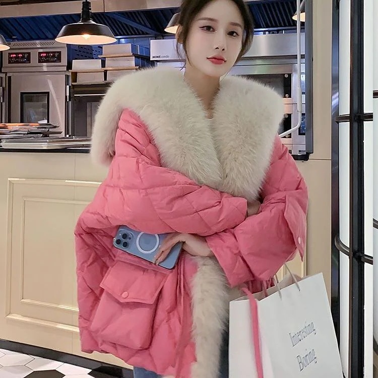 ファー ダウンコート 秋冬 フリース キルティング 秋冬 ボア 華やか暖かい 保温 レディース コート アウター ぬいぐるみ ジャケット メガ割 5,342円