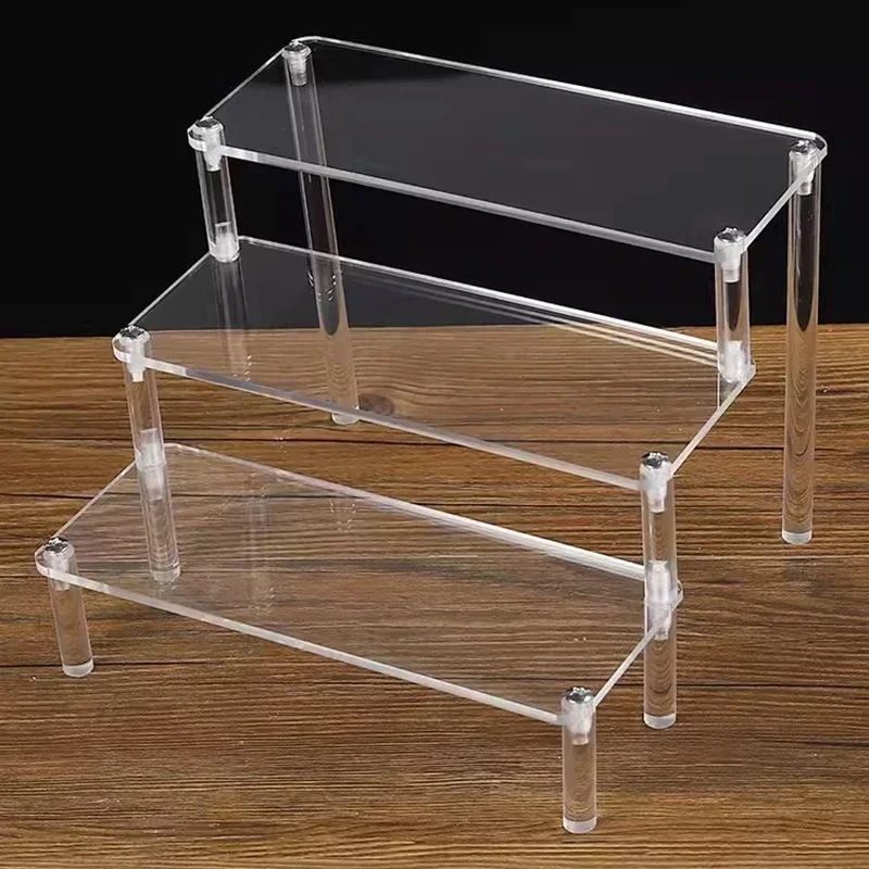 アクリルディスプレイクリスラック香水人形の装飾のためのディスプレイスタンドカップケーキモデルキット収納ラックオーガナイザーガレージオーガナイザー1-3 tier