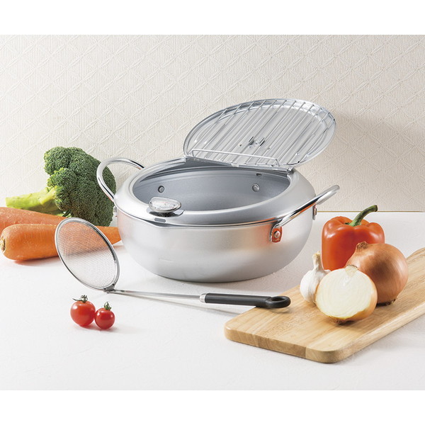 味楽亭IIフタ付天プラ鍋24cm(カス揚げ付)7041146