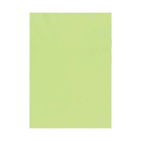 (まとめ）北越コーポレーション 紀州の色上質A4T目 薄口 鶯 1箱(4000枚:500枚×8冊)(×3セット)