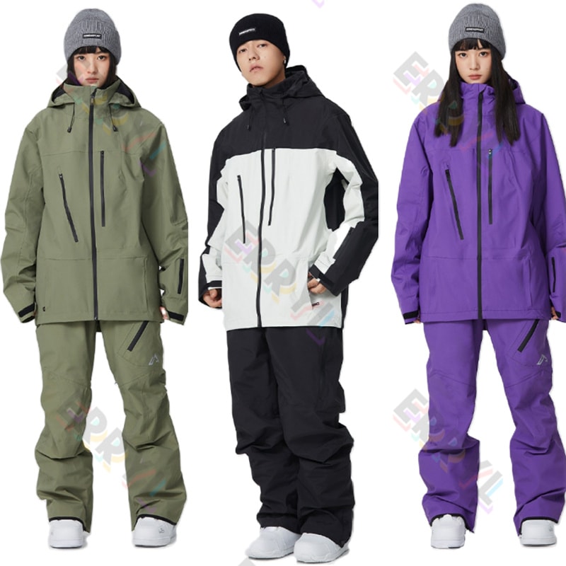 [3日内急速出荷]ウィンタースポーツ スノーボードウェア スキーウェア スノボウェア スキー 上下セット 男女兼用 撥水防風 保温 雪遊び 暖かい