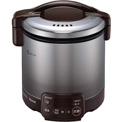 他サイト： ガス炊飯器 ジャー機能付 5合 ダークブラウン プロパンガス用 RR-050VQT-DB-LPの商品画像