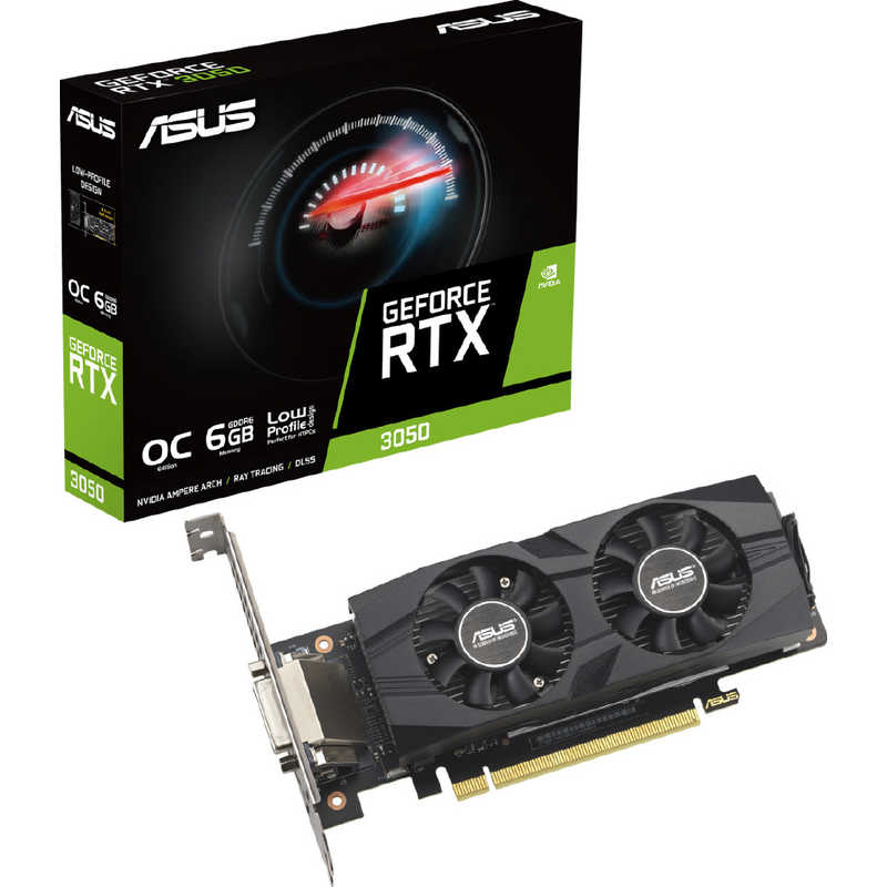 ASUS エイスース　グラフィックボード［RTX3050］ ［GeForce RTXシリーズ /6GB］「バルク品」　RTX3050-O6G-LP-BRK