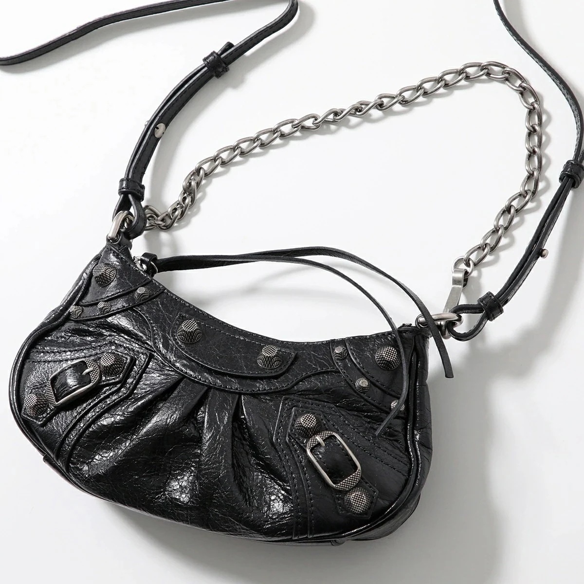 BALENCIAGA バレンシアガ ショルダーバッグ LE CAGOLE MINI W/CH ル カゴール ミニ 695814 1VG9Y チェーンウォレット 鞄 1000/BLACK 6958141