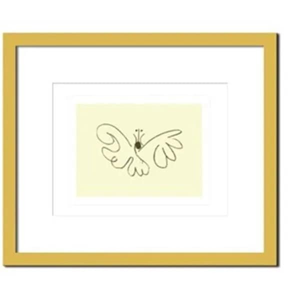 アートパネル ピカソ 額 フレーム おしゃれ 絵画 モダンアート 壁掛け ウォールデコレーション Pablo, Picasso Le papillon 650x550mm