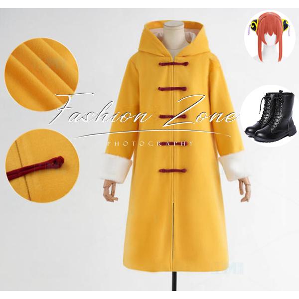 銀魂 風 神楽 幼 冬服 コスプレ衣装 ウィッグ 靴 cosplay ハロウィン 演出服 変装