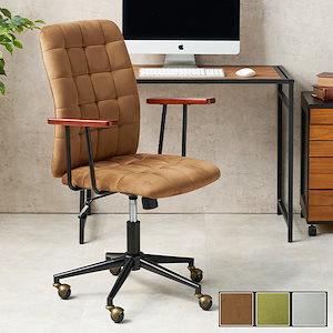 椅子 おしゃれ 北欧 木製 座りやすい 回転 オフィスチェア デスクチェア 高級 疲れない 自宅 レトロ 緑 グリーン