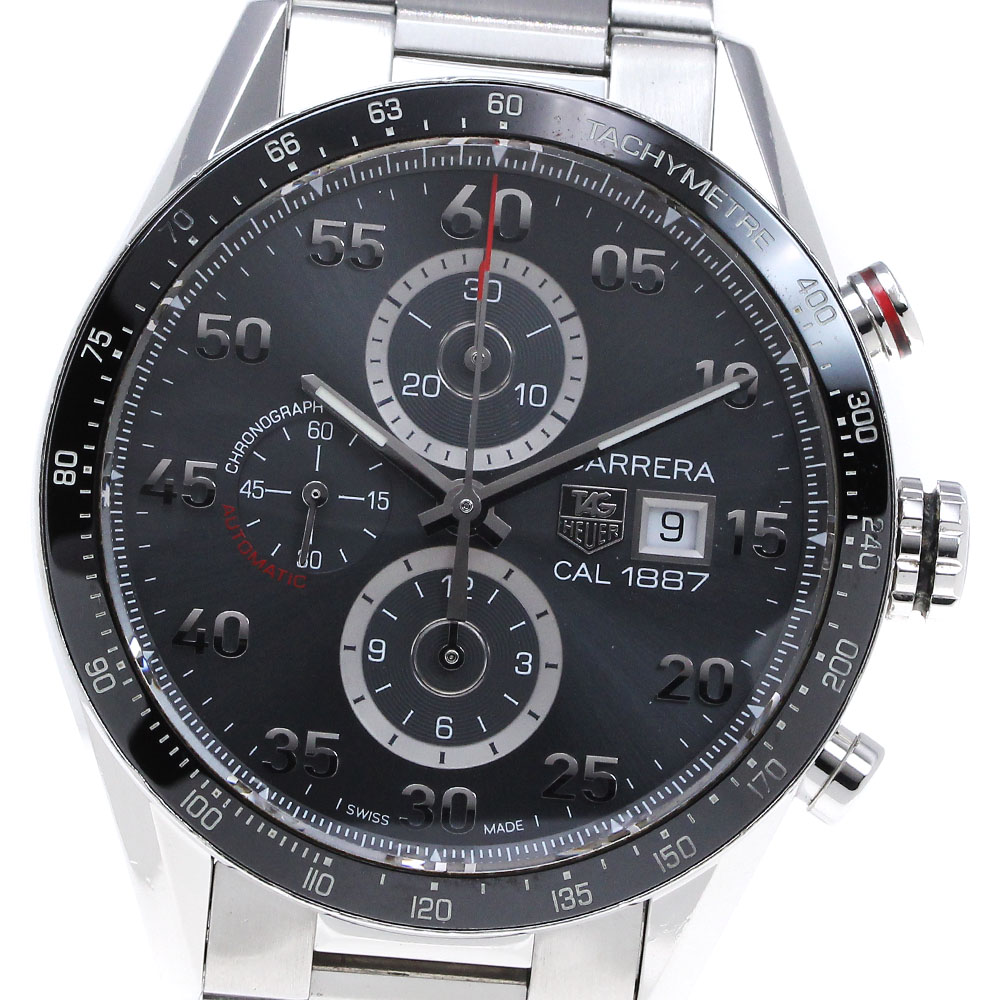 タグホイヤー TAG HEUER CAR2A11-2 カレラ キャリバー1887 クロノグラフ 自動巻き メンズ 箱保証書付き_824754【中古】