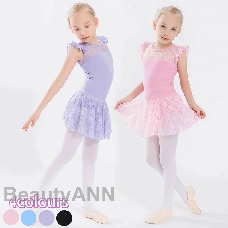 レオタード 子供服 女の子 子供レオタード レエレオタード キッズウェア　キッズ用 体操　ダンス　練習服　レッスン着 ステージ衣装 レオタード　カジュアル ワンピース　フィットネス 4colours