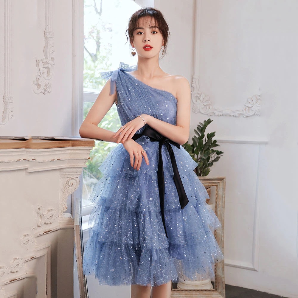 バンケットイブニングドレス 2025 女性成人セレモニープリンセスドレスアートテストドレス小さなブライズメイドドレス