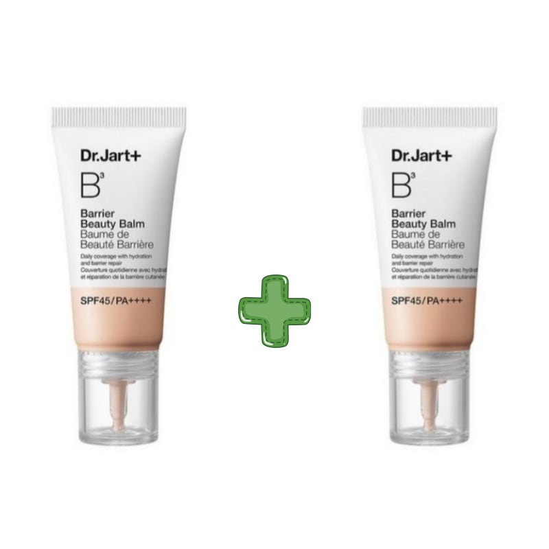 [1+1]メイクアップバリアビューティーナイト30ml SPF45 PA++++ライト30ml x 2個 夏の必需品 韓国BBクリーム 崩れにくいベース ナチュラル肌補正 カバー力BB
