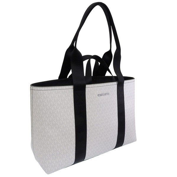 マイケルコース バッグ メンズ 2WAY トートバッグ アウトレット ホワイト COOPER DUAL HANDLE TOTE W ZIP 37S5LCOT9B-BRIWHT MICHAEL KORS