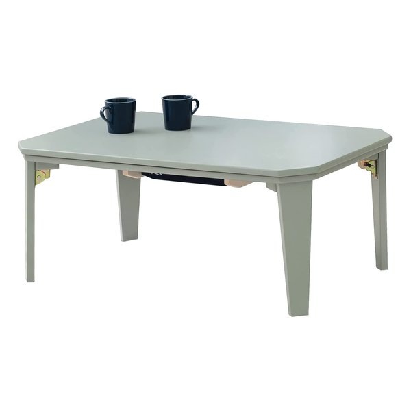 カジュアルコタツ ブルーグレー コンパクト 折れ脚タイプ コタール9060BG