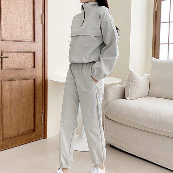 Hスタイル(DK)裏起毛バロンアノラックセット 秋 冬 女性 裏起毛 トレーニングセット スウェットセット 上下セット