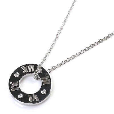 TIFFANY&Co. ティファニー ピアスド アトラス 4P ダイヤモンド リング・指輪 K18ピンクゴールド レディース 中古 TIFFANY\u0026Co. ティファニー K18WG ホワイトゴールド アトラス ピアスド