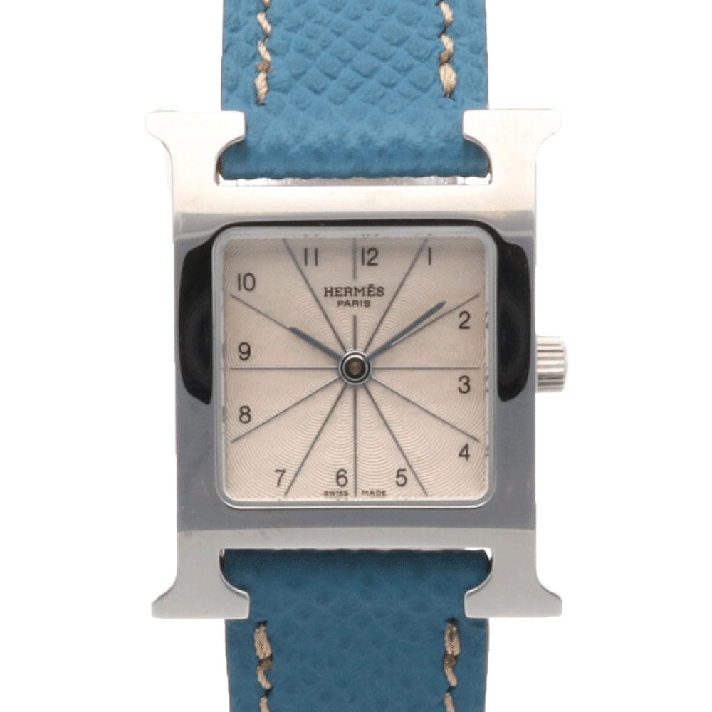 エルメス Hウォッチ 腕時計 ステンレススチール HH1.210 クオーツ 1年保証 HERMES 中古 美品