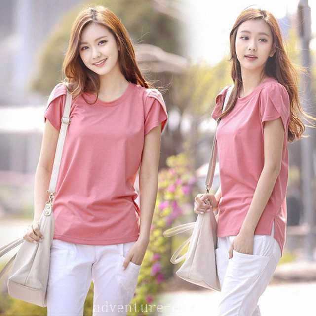 【2025新作入荷】Tシャツ レディース きれいめ 40代 春夏 上品 半袖Tシャツ ブラウス 綿トップス 無地 オシャレ JP風 カットソー 大きいサイズ 6,100円