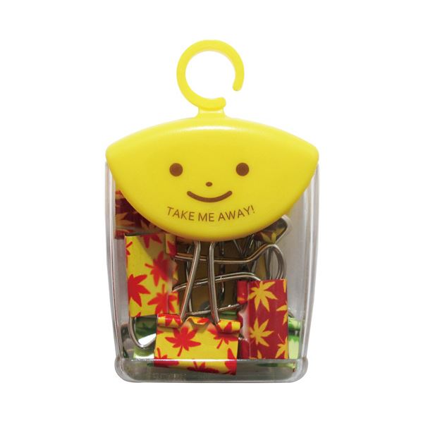 （まとめ）ミツヤ ツレテッテ ダブルクリップ口幅19mm 紅葉 1セット（40個）[x3]