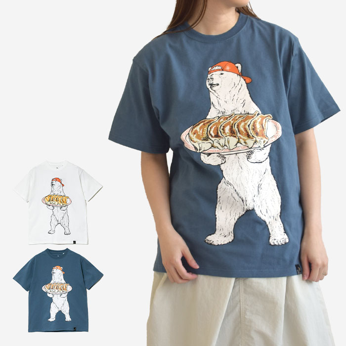 【2025春夏新作】ゴースローキャラバン 半袖 Tシャツ トップス USA/C 餃子クマ TEE カットソー メンズ レディース ユニセックス クマT 熊 くま 半袖 341913