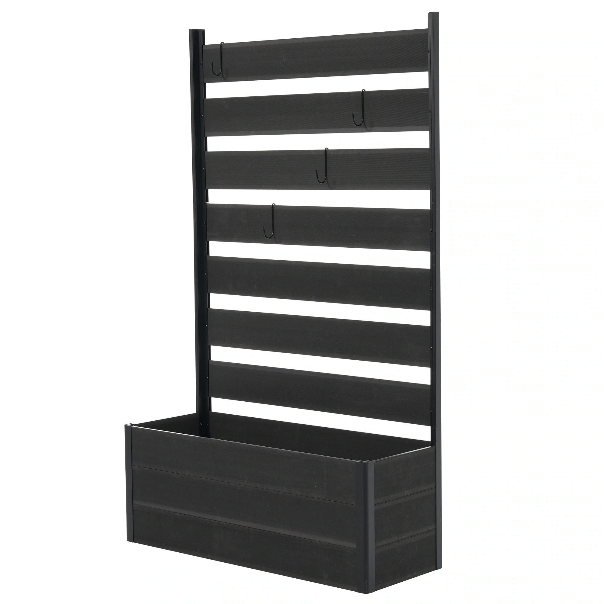 1941【ダークグレー 90×150cm】ウッドフェンス 目隠し フェンス ウッド 木製 人工木 ボーダーフェンス プランターフェンス ラティス ロータイプ 150 ガーデンフェンス ガーデン ラティ