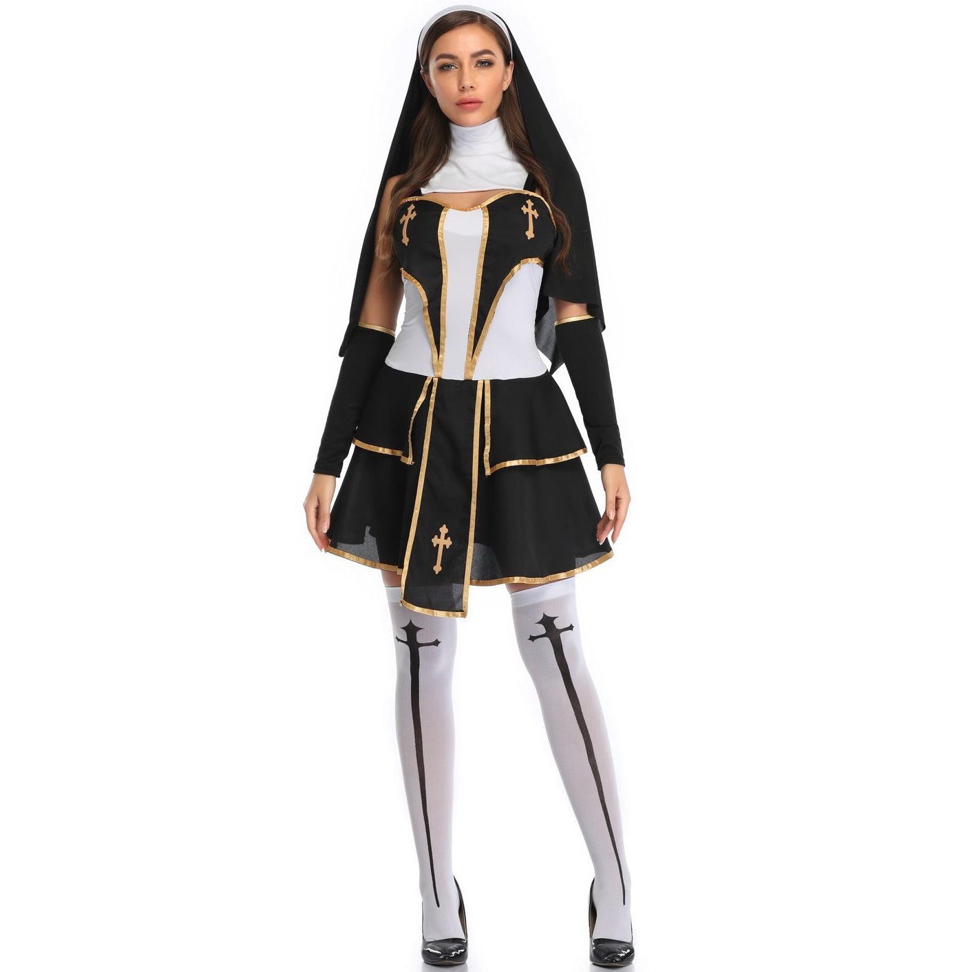 新作 コスプレ キョンシー チャイナ服 コスム 大人 ガールズキョンシー 衣装レディース 洋風 妖怪 お化け ゾンビ 悪魔 セット28L ハロウイン クリスマス