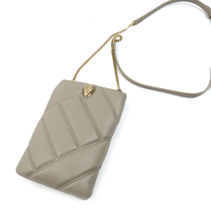 BVLGARI ブルガリ セルペンティ ショルダーバッグ グレー 291812 スマホケース レディース 中古 美品