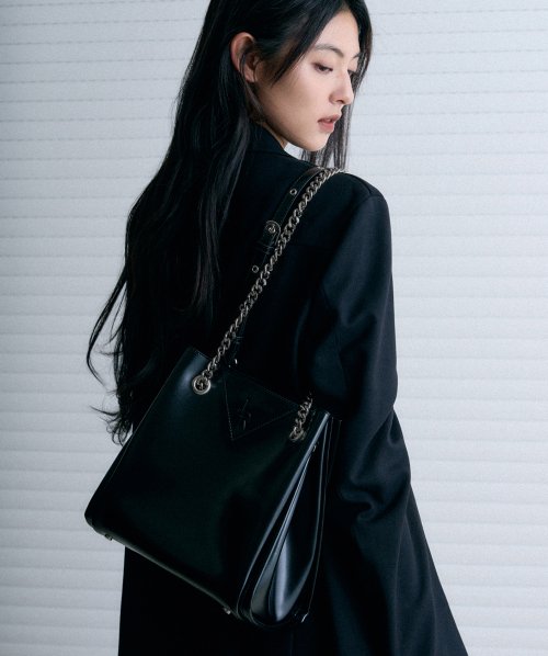 Two-way Chain Bucket bag [BLACK]